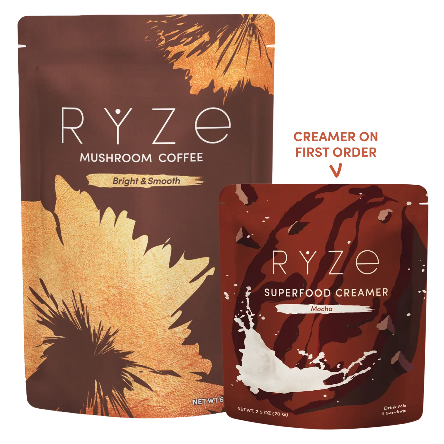 Mushroom Coffee + Mocha Creamer Set